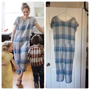 Ace & Jig Blue Plaid Onesie Jumpsuit, new with tags